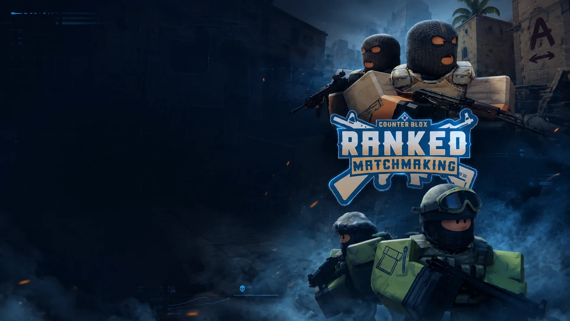 Arte de Counter Blox Ranked Matchmaking utilizado por la plataforma CBRM